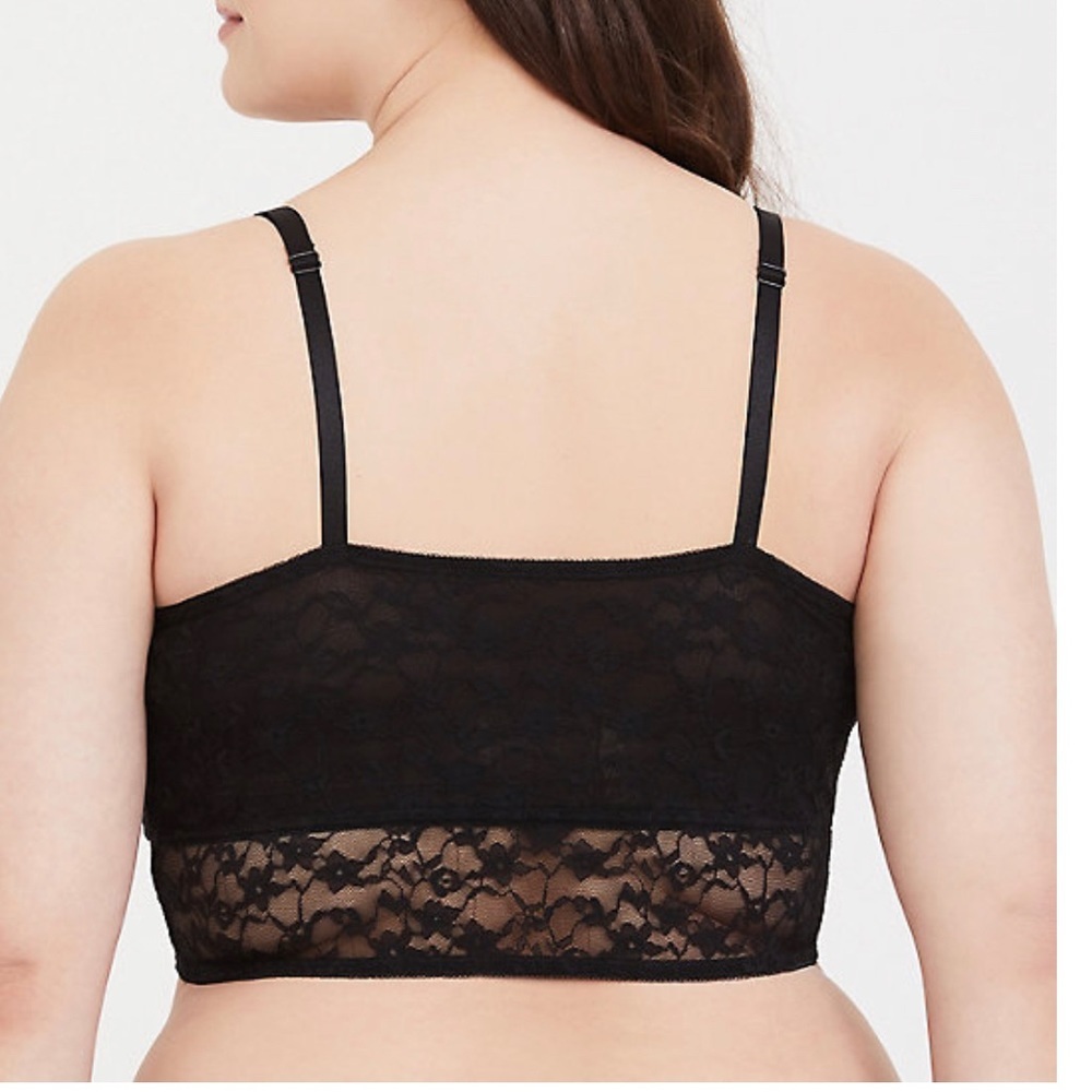 Torrid Black Lace Lightly Padded Bralette - Picture 3 of 3